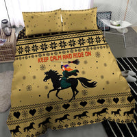 Horse Lover Christmas Christmas Bedding Set Xmas Holiday Patterns - Wonder Print Shop