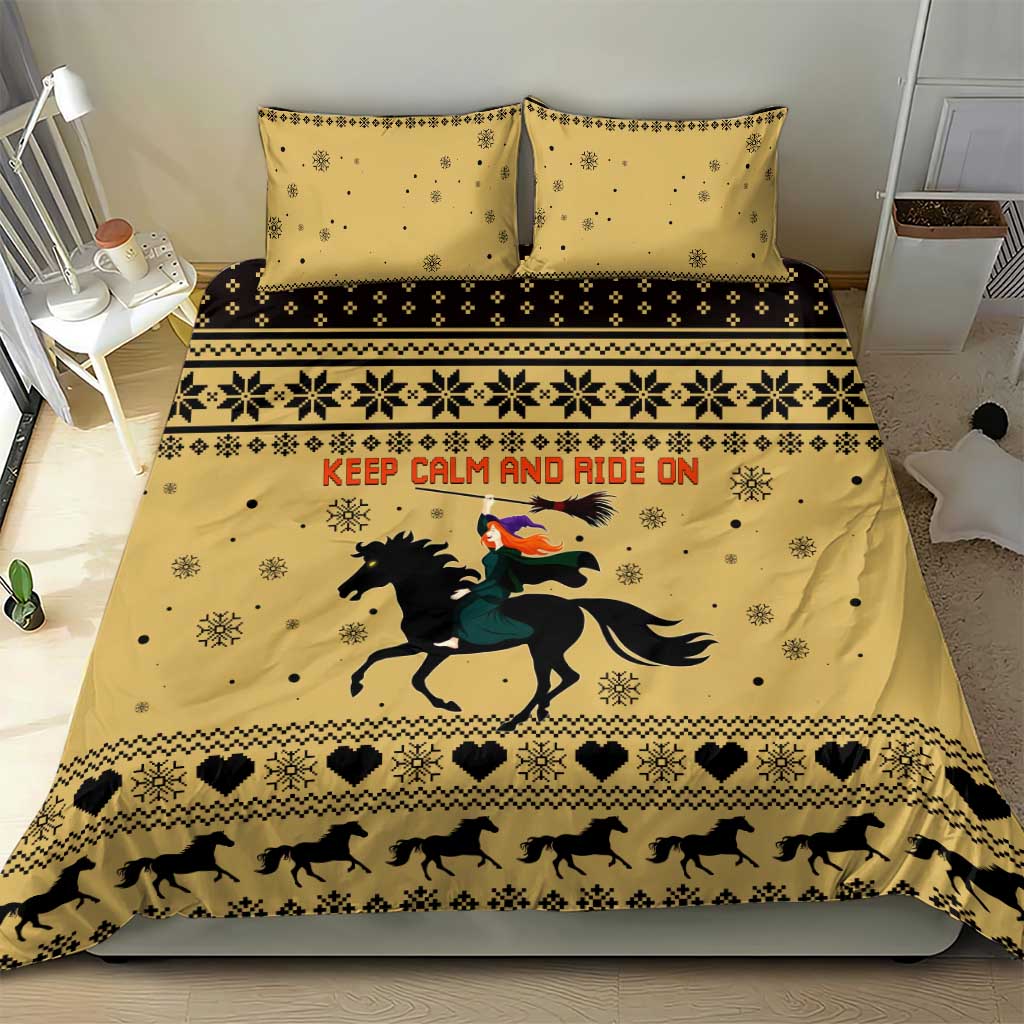 Horse Lover Christmas Christmas Bedding Set Xmas Holiday Patterns - Wonder Print Shop