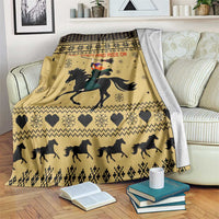 Horse Lover Christmas Christmas Blanket Xmas Holiday Patterns - Wonder Print Shop