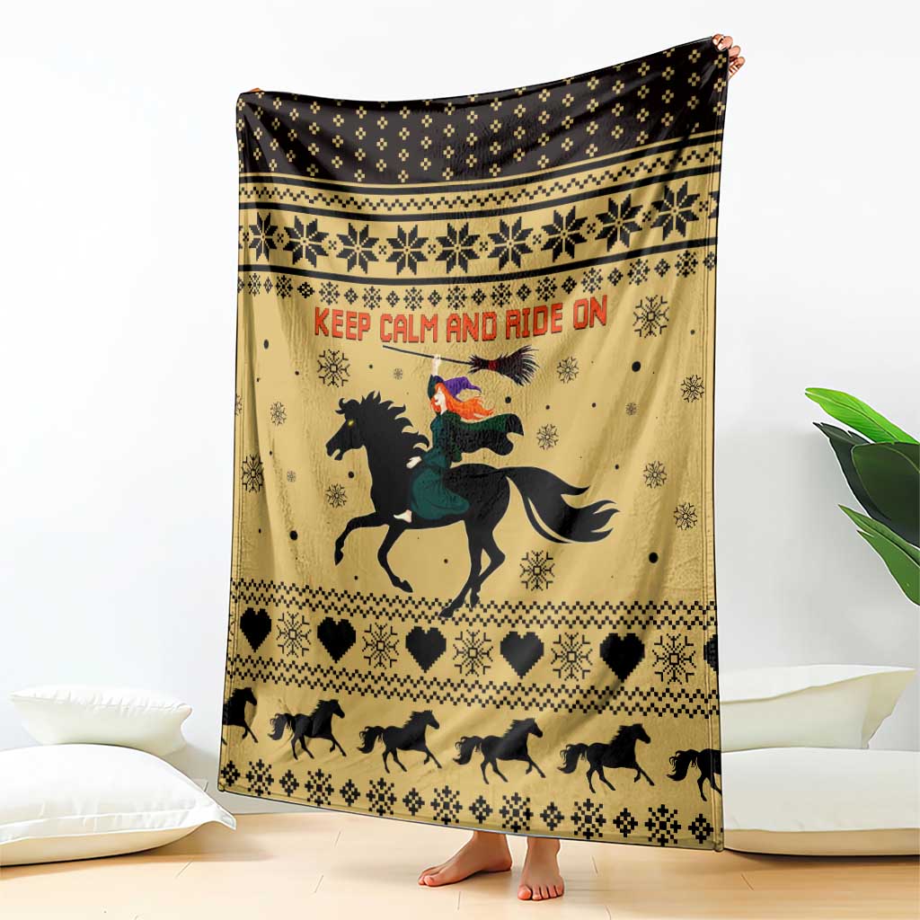 Horse Lover Christmas Christmas Blanket Xmas Holiday Patterns - Wonder Print Shop