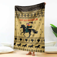 Horse Lover Christmas Christmas Blanket Xmas Holiday Patterns - Wonder Print Shop