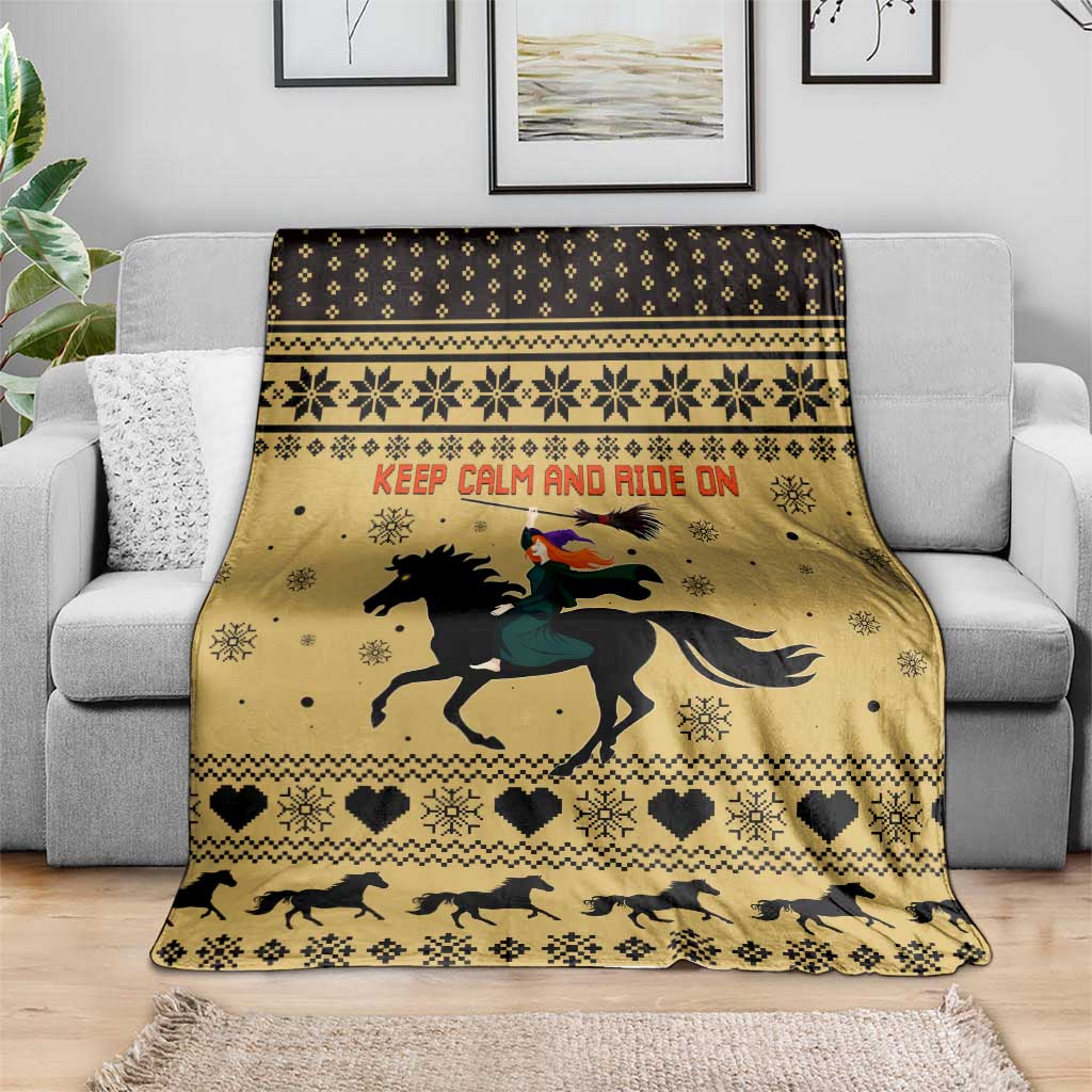 Horse Lover Christmas Christmas Blanket Xmas Holiday Patterns - Wonder Print Shop