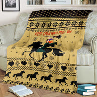 Horse Lover Christmas Christmas Blanket Xmas Holiday Patterns - Wonder Print Shop
