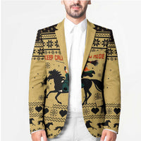 Horse Lover Christmas Christmas Blazer Xmas Holiday Patterns - Wonder Print Shop