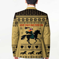 Horse Lover Christmas Christmas Blazer Xmas Holiday Patterns - Wonder Print Shop