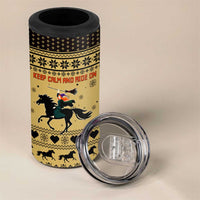 Horse Lover Christmas Christmas 4 in 1 Can Cooler Tumbler Xmas Holiday Patterns - Wonder Print Shop