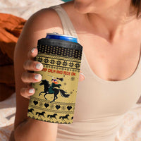 Horse Lover Christmas Christmas 4 in 1 Can Cooler Tumbler Xmas Holiday Patterns - Wonder Print Shop