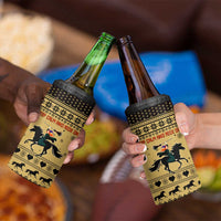 Horse Lover Christmas Christmas 4 in 1 Can Cooler Tumbler Xmas Holiday Patterns - Wonder Print Shop