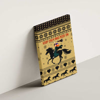 Horse Lover Christmas Christmas Canvas Wall Art Xmas Holiday Patterns - Wonder Print Shop