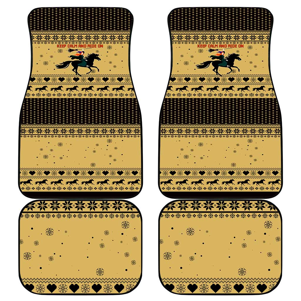 Horse Lover Christmas Christmas Car Mats Xmas Holiday Patterns - Wonder Print Shop