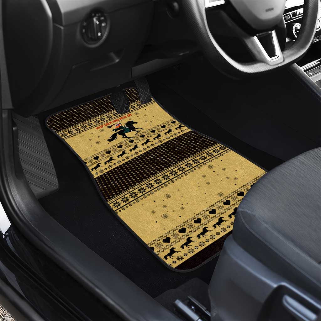 Horse Lover Christmas Christmas Car Mats Xmas Holiday Patterns - Wonder Print Shop