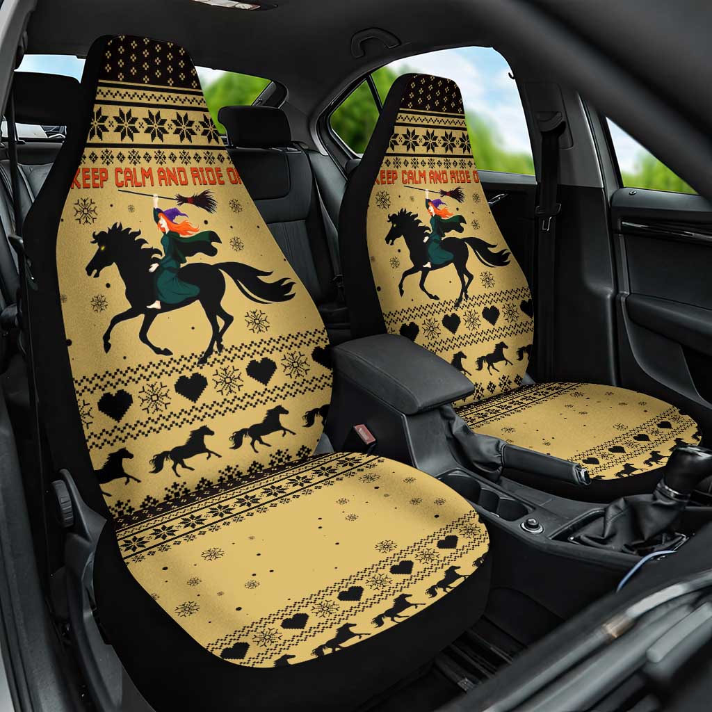 Horse Lover Christmas Christmas Car Seat Cover Xmas Holiday Patterns - Wonder Print Shop