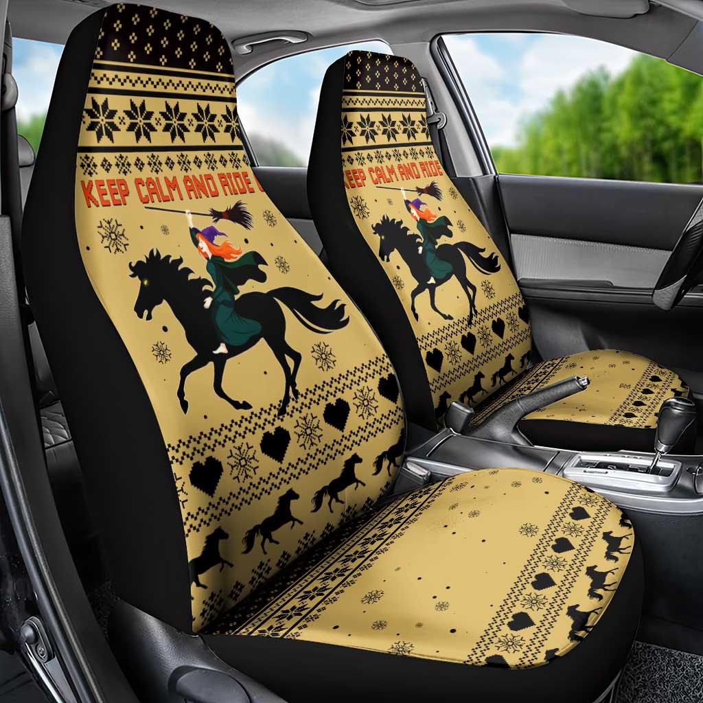 Horse Lover Christmas Christmas Car Seat Cover Xmas Holiday Patterns - Wonder Print Shop
