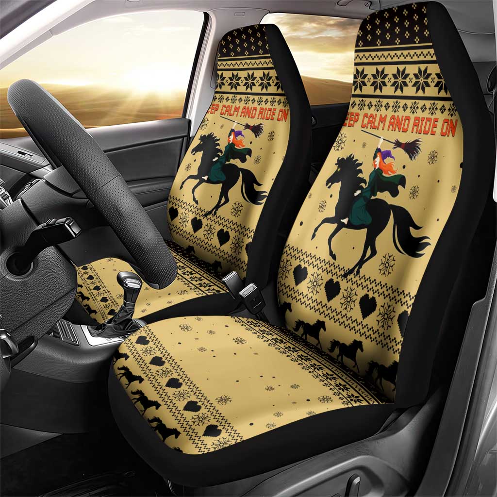 Horse Lover Christmas Christmas Car Seat Cover Xmas Holiday Patterns - Wonder Print Shop