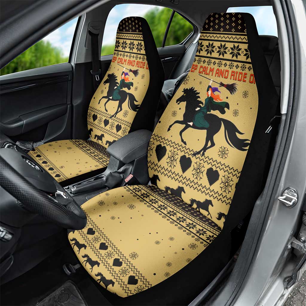 Horse Lover Christmas Christmas Car Seat Cover Xmas Holiday Patterns - Wonder Print Shop
