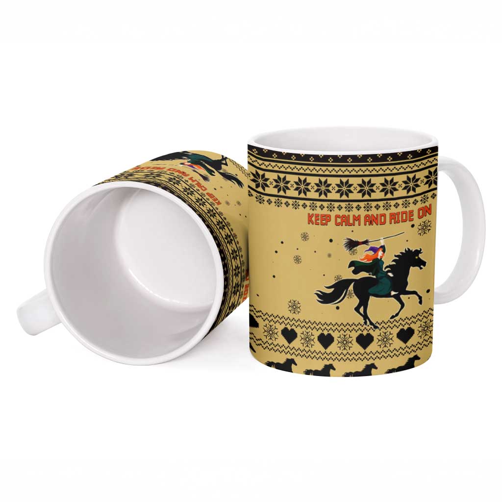 Horse Lover Christmas Christmas Ceramic Mug Xmas Holiday Patterns - Wonder Print Shop