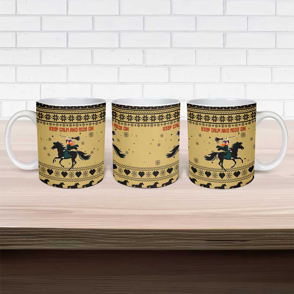 Horse Lover Christmas Christmas Ceramic Mug Xmas Holiday Patterns - Wonder Print Shop