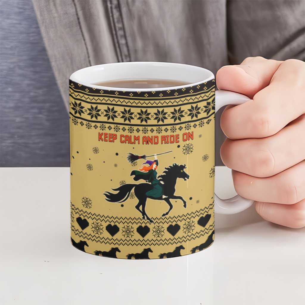 Horse Lover Christmas Christmas Ceramic Mug Xmas Holiday Patterns - Wonder Print Shop