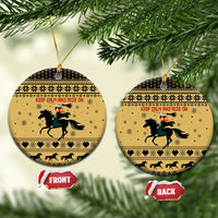 Horse Lover Christmas Ceramic Ornament Xmas Holiday Patterns - Wonder Print Shop