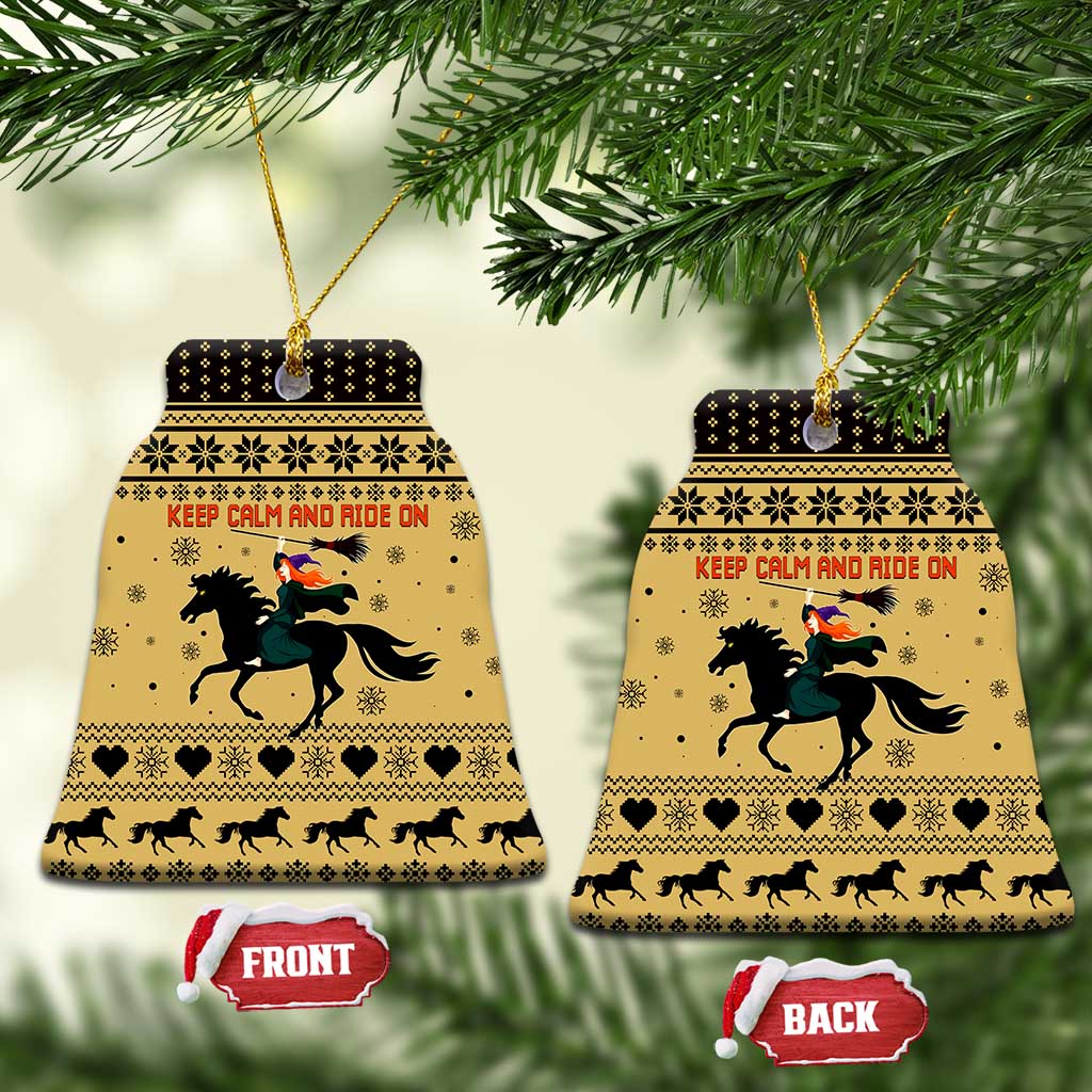 Horse Lover Christmas Ceramic Ornament Xmas Holiday Patterns - Wonder Print Shop