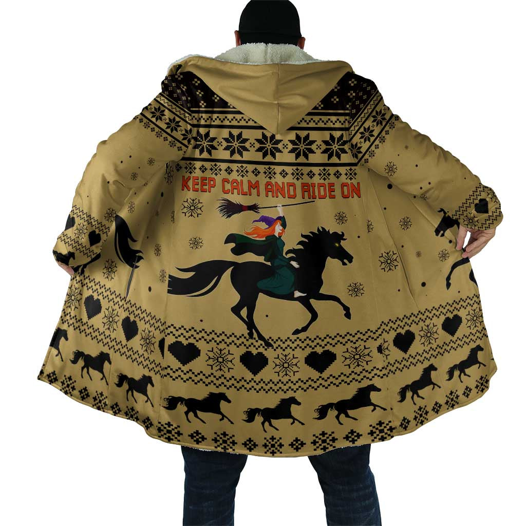 Horse Lover Christmas Christmas Cloak Xmas Holiday Patterns - Wonder Print Shop