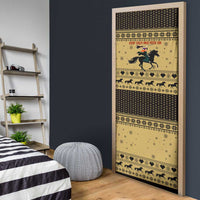 Horse Lover Christmas Christmas Door Cover Xmas Holiday Patterns - Wonder Print Shop