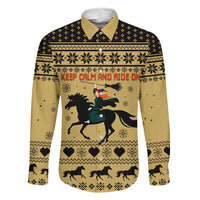 Horse Lover Christmas Christmas Family Matching Mermaid Dress and Hawaiian Shirt Xmas Holiday Patterns - Wonder Print Shop