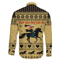 Horse Lover Christmas Christmas Family Matching Mermaid Dress and Hawaiian Shirt Xmas Holiday Patterns - Wonder Print Shop