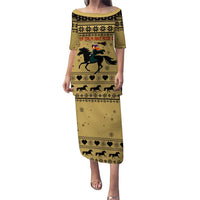 Horse Lover Christmas Christmas Family Matching Puletasi and Hawaiian Shirt Xmas Holiday Patterns - Wonder Print Shop