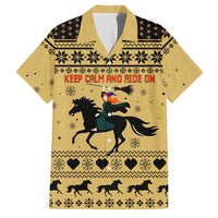Horse Lover Christmas Christmas Family Matching Summer Maxi Dress and Hawaiian Shirt Xmas Holiday Patterns - Wonder Print Shop