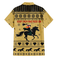Horse Lover Christmas Christmas Family Matching Summer Maxi Dress and Hawaiian Shirt Xmas Holiday Patterns - Wonder Print Shop