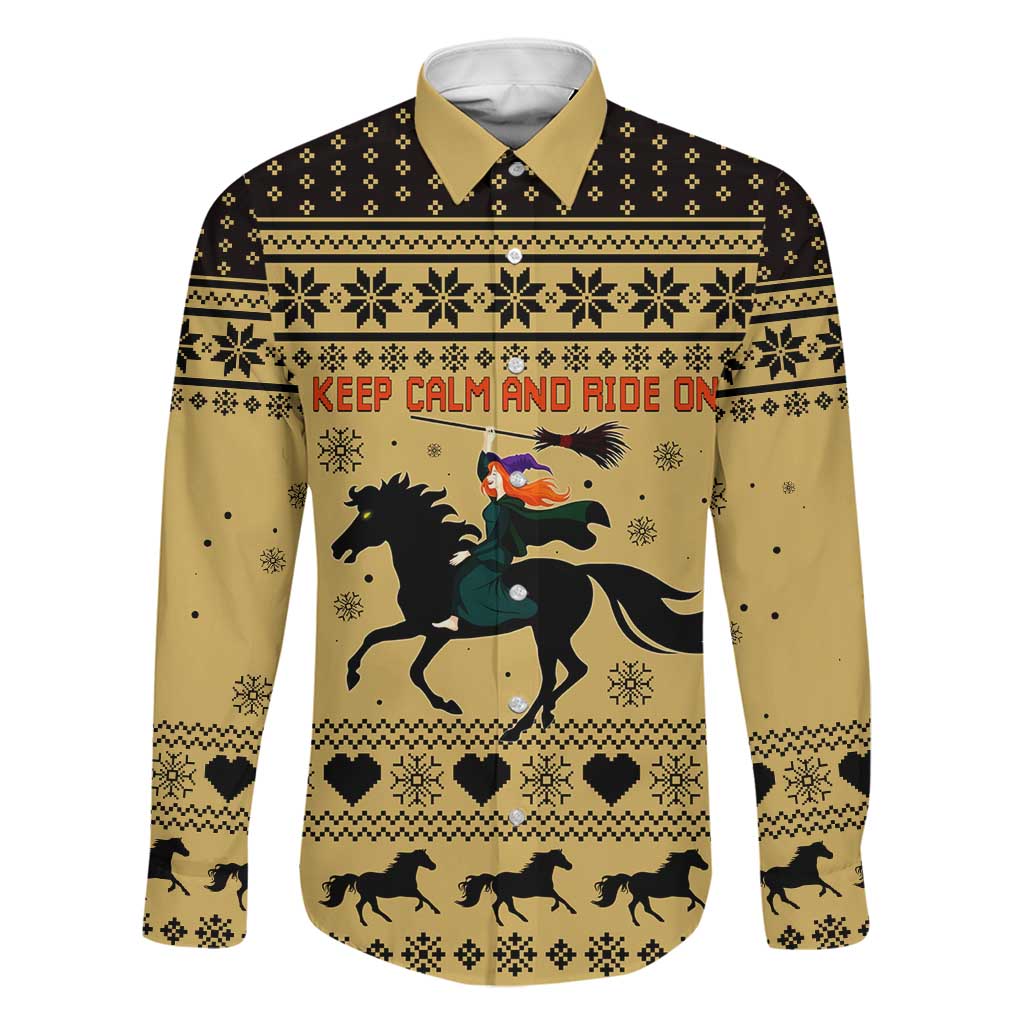 Horse Lover Christmas Christmas Family Matching Summer Maxi Dress and Hawaiian Shirt Xmas Holiday Patterns - Wonder Print Shop