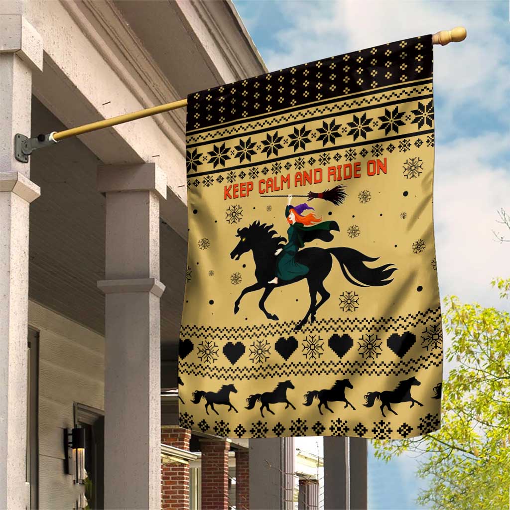 Horse Lover Christmas Christmas Garden Flag Xmas Holiday Patterns - Wonder Print Shop