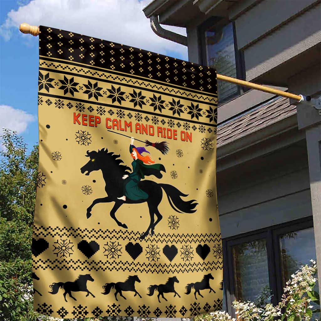 Horse Lover Christmas Christmas Garden Flag Xmas Holiday Patterns - Wonder Print Shop