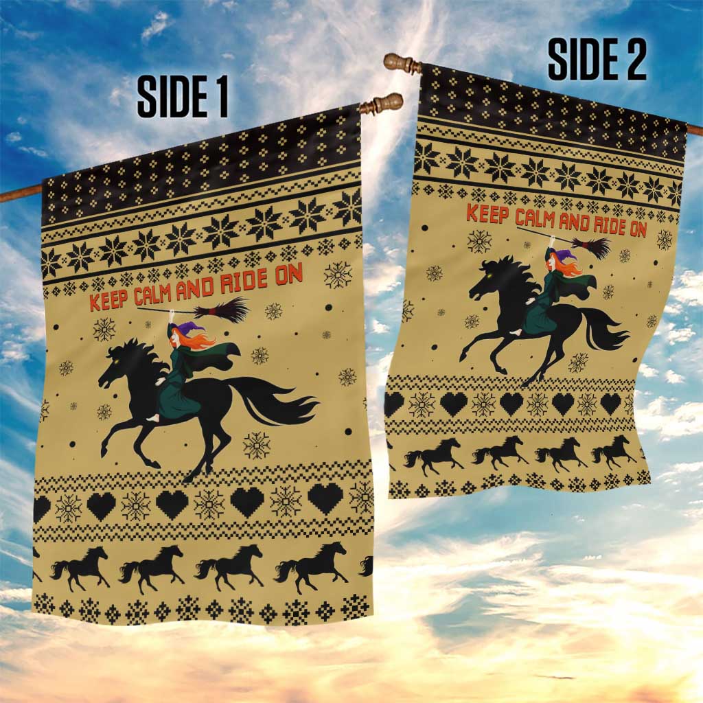 Horse Lover Christmas Christmas Garden Flag Xmas Holiday Patterns - Wonder Print Shop