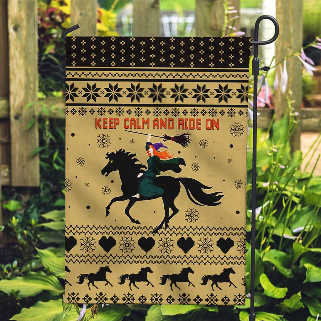 Horse Lover Christmas Christmas Garden Flag Xmas Holiday Patterns - Wonder Print Shop