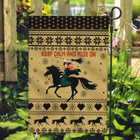 Horse Lover Christmas Christmas Garden Flag Xmas Holiday Patterns - Wonder Print Shop