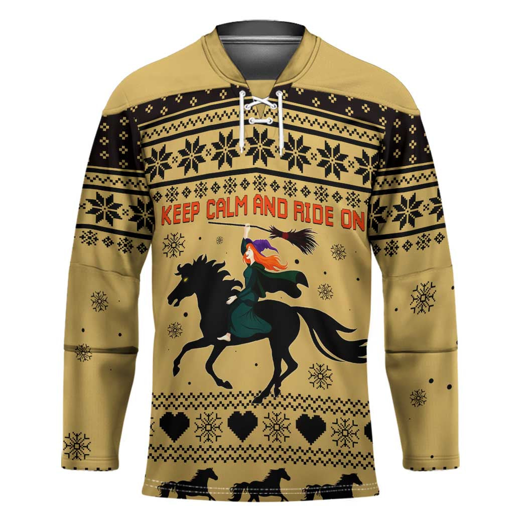 Horse Lover Christmas Christmas Hockey Jersey Xmas Holiday Patterns - Wonder Print Shop