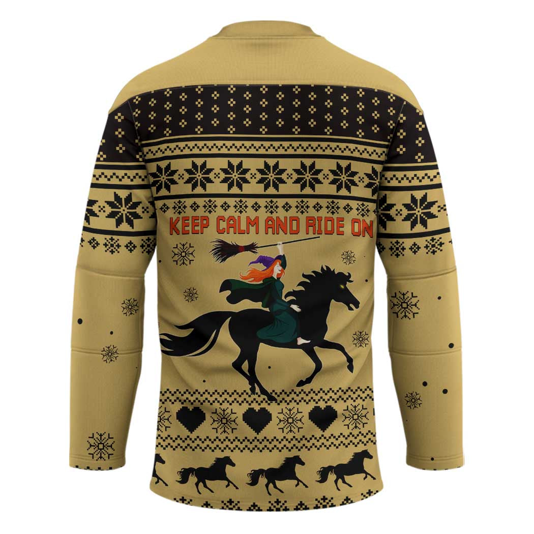 Horse Lover Christmas Christmas Hockey Jersey Xmas Holiday Patterns - Wonder Print Shop