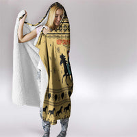 Horse Lover Christmas Christmas Hooded Blanket Xmas Holiday Patterns - Wonder Print Shop