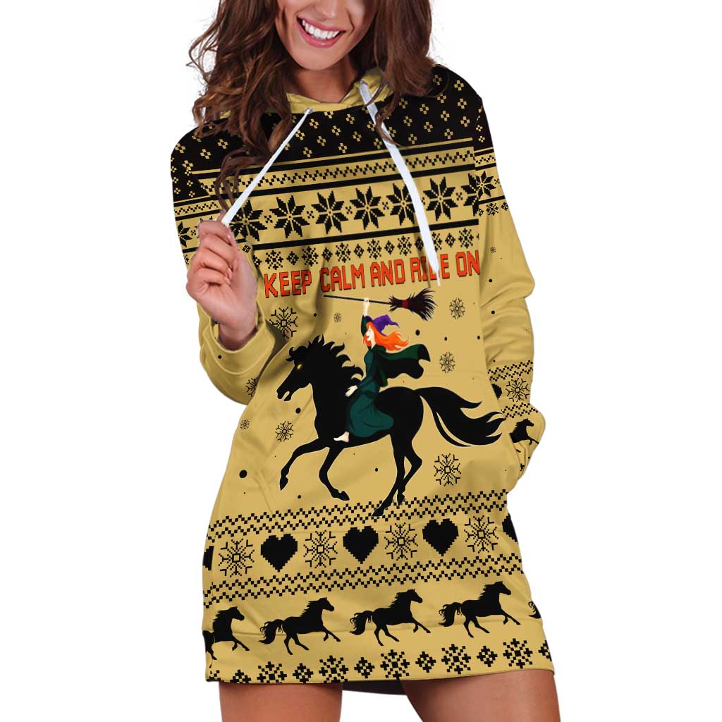 Horse Lover Christmas Christmas Hoodie Dress Xmas Holiday Patterns - Wonder Print Shop