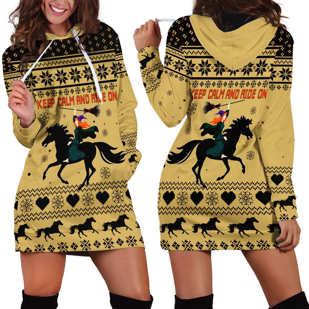 Horse Lover Christmas Christmas Hoodie Dress Xmas Holiday Patterns - Wonder Print Shop