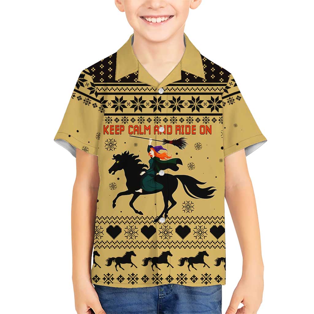 Horse Lover Christmas Christmas Kid Hawaiian Shirt Xmas Holiday Patterns - Wonder Print Shop