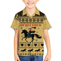 Horse Lover Christmas Christmas Kid Hawaiian Shirt Xmas Holiday Patterns - Wonder Print Shop