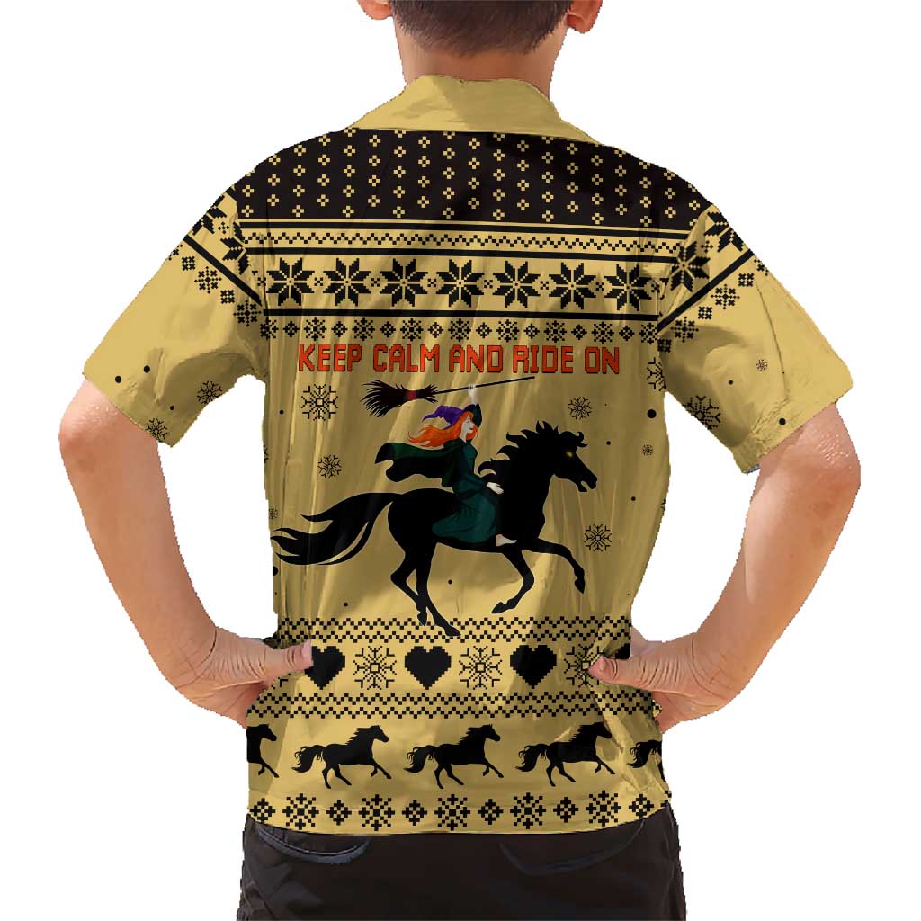Horse Lover Christmas Christmas Kid Hawaiian Shirt Xmas Holiday Patterns - Wonder Print Shop