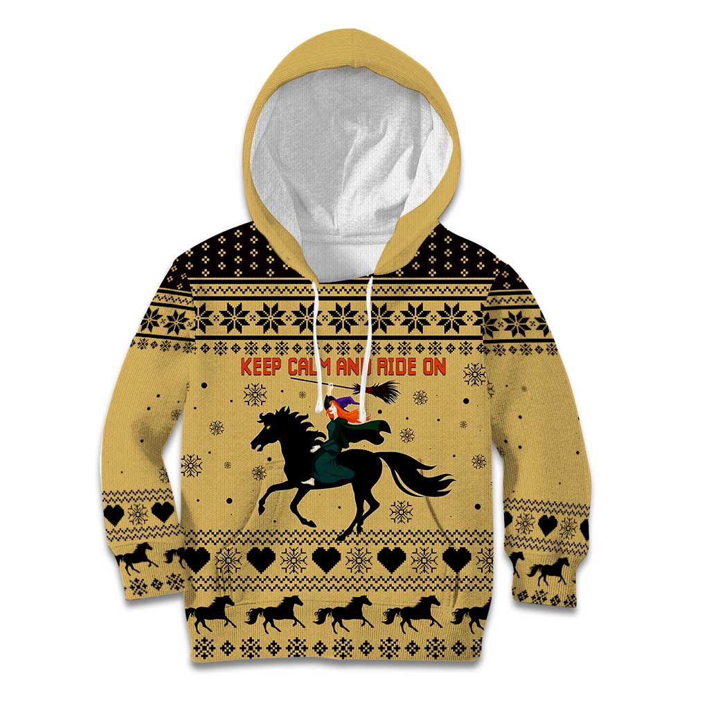 Horse Lover Christmas Christmas Kid Hoodie Xmas Holiday Patterns - Wonder Print Shop