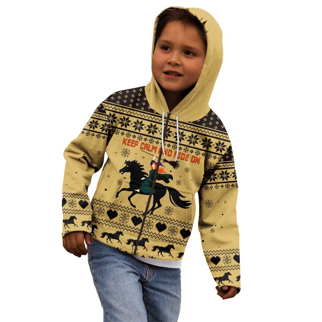 Horse Lover Christmas Christmas Kid Hoodie Xmas Holiday Patterns - Wonder Print Shop