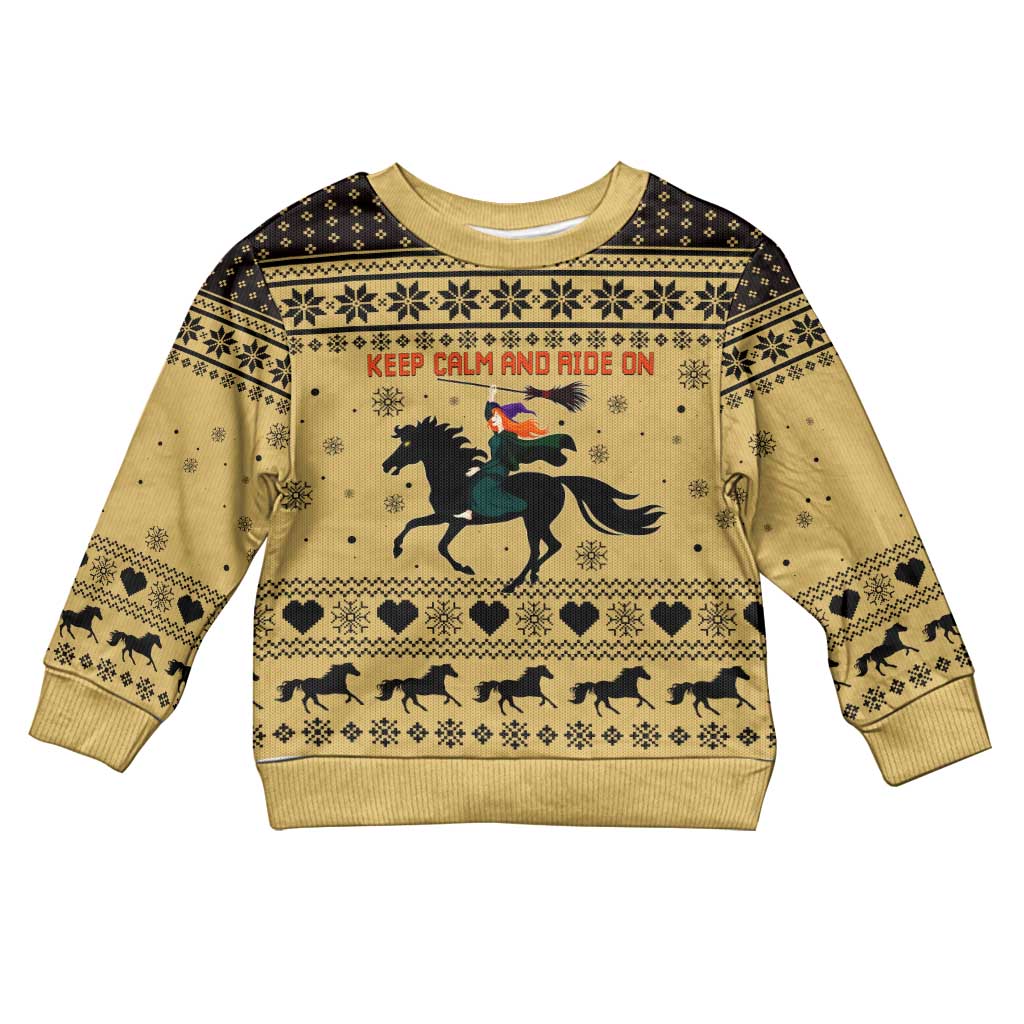 Horse Lover Christmas Kid Ugly Christmas Sweater Xmas Holiday Patterns - Wonder Print Shop