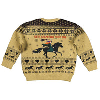 Horse Lover Christmas Kid Ugly Christmas Sweater Xmas Holiday Patterns - Wonder Print Shop