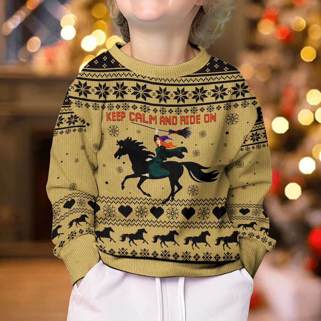 Horse Lover Christmas Kid Ugly Christmas Sweater Xmas Holiday Patterns - Wonder Print Shop